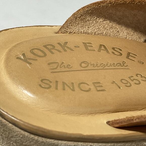 Kork Ease LANA Crisscross Slide Sandal Women’s 9 Brown Platform Wedge Boho - Picture 9 of 15